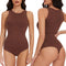 Enterizo Moldeador Abdominal Cuello Redondo Color Liso