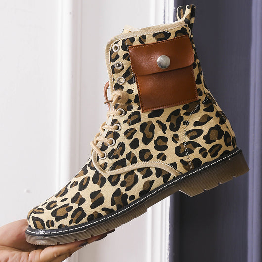 Botas Martin Cortas Estilo Británico para Otoño e Invierno - Image 14