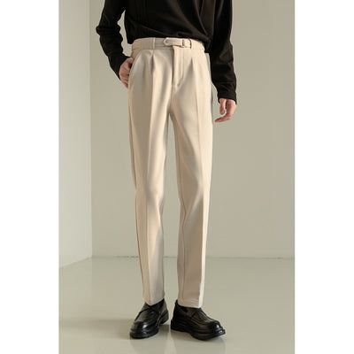 Pantalones de Traje de Lana Coreano Casual Hombre Madurez - Image 9