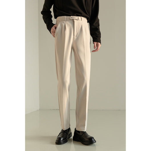 Pantalones de Traje de Lana Coreano Casual Hombre Madurez - Image 9