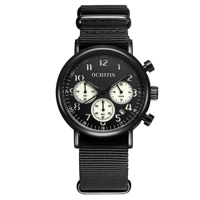 Reloj de Cuarzo Multifunción con Calendario de Tres Esferas - Image 9