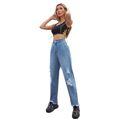 Pantalones Rectos Holgados para Mujer - Estilo Moderno y Cómodo - Image 2
