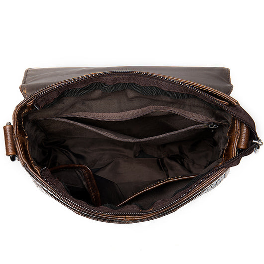 Bolsa Mensajero Ejecutiva de Cuero Premium para Hombre con Diseño Moderno - Image 7