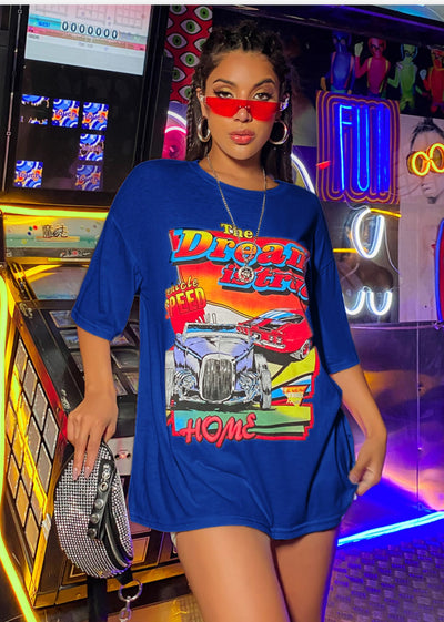 Blusa Oversized de Algodón Puro - Estilo Streetwear Casual para Chicas - Image 6