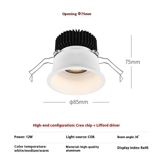 Lámpara de Techo Empotrada LED sin Marco para Sala de Estar - Image 9