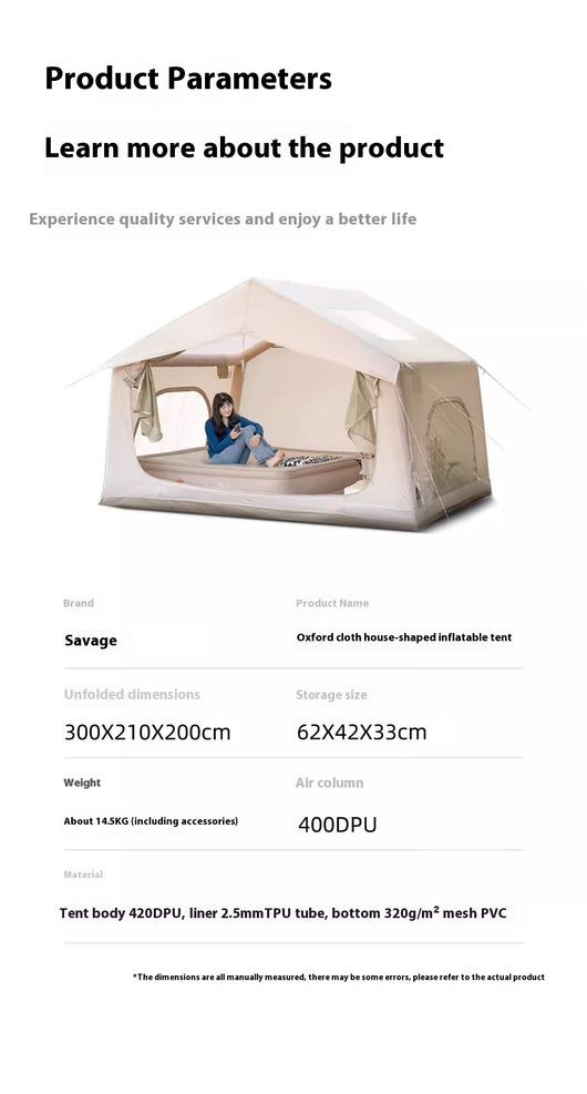 Carpa Inflable Automática 6 Personas - Impermeable, Aislante Térmico para Camping - Image 14