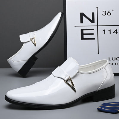 Zapatos Casuales de Cuero para Hombre Estilo Británico Clásico con Punta Afilada - Image 5