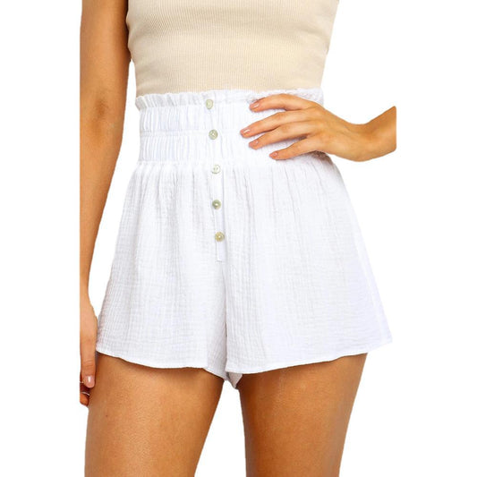 Pantalón Recto de Cintura Alta con Botones Decorativos - Image 2