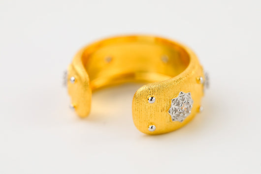 Anillo Elegante Chapado en Oro con Circón Incrustado - Image 9