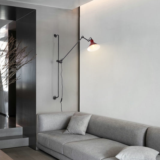 Lámpara de Pared Articulada con Protección Ocular y Enchufe - Image 2