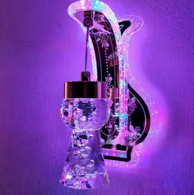 Lámpara de Pared Colgante de Cristal Acrílico Ovalado con Luz Cálida para Hoteles y Dormitorios - Image 21