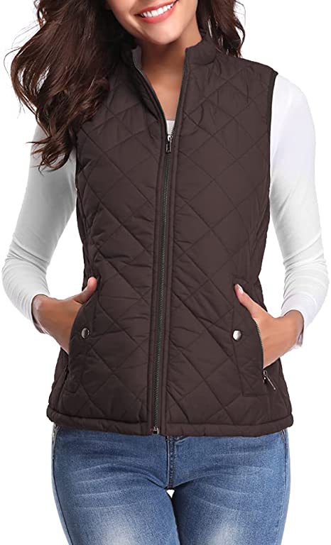 Chaleco de Algodón para Mujer con Cuello Parado y Bolsillos con Cierre - Image 40