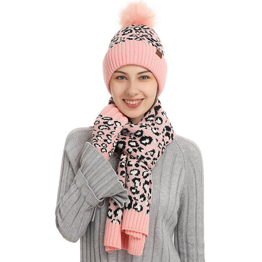 Conjunto de Abrigo: Gorro, Bufanda y Guantes de Lana Tejida - Image 6