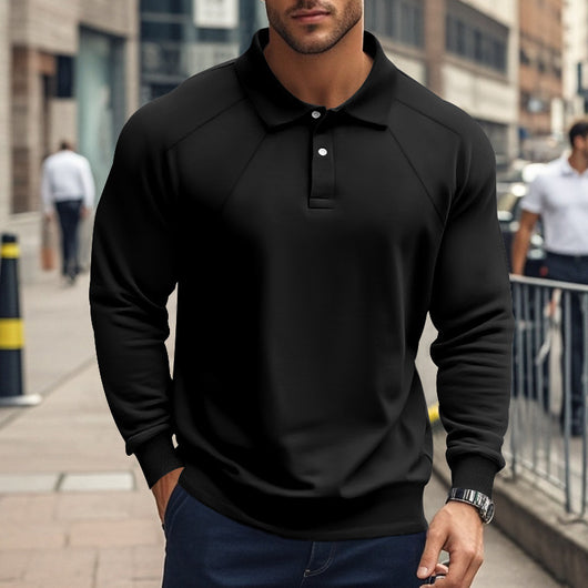 Polo Casual de Cuello Clásico para Hombre - Diseño Versátil Primavera Otoño - Image 17