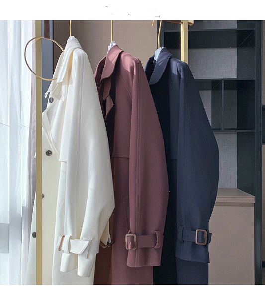 Abrigo Suelto Estilo Británico para Mujer - Image 2