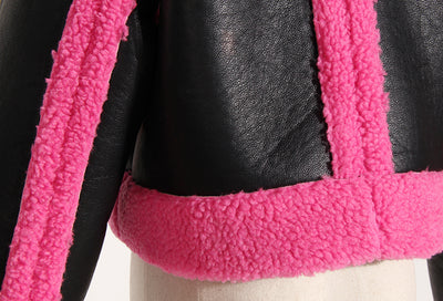 Chaqueta de Motocicleta de Cuero Estilo Europeo con Solapa Grande - Image 16