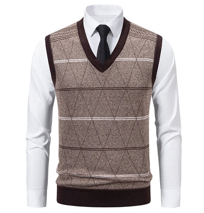 Chaleco Pullover Acolchado para Papá - Diseño Diamante Cálido - Image 13