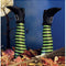 Pierna de Bruja Decorativa para Halloween - Decoración de Jardín de Terror