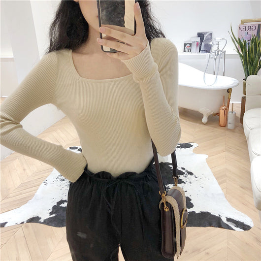 Suéter Cuello Francés Manga Larga para Mujer - Image 16