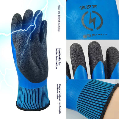 Cinturón y Guantes de Seguridad Aislados Doble Cara para Electricistas - Image 12