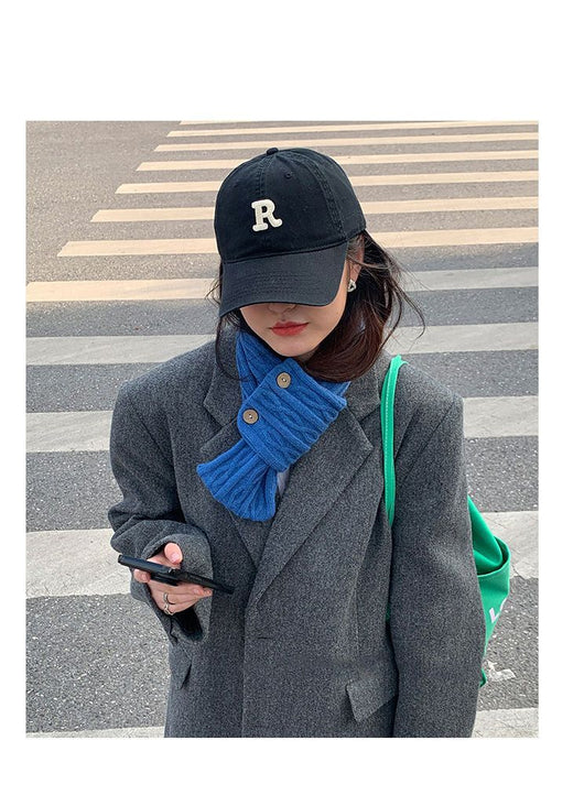 Pañuelo Liso Pequeño para Mujer - Estilo Coreano Otoño Invierno - Image 11