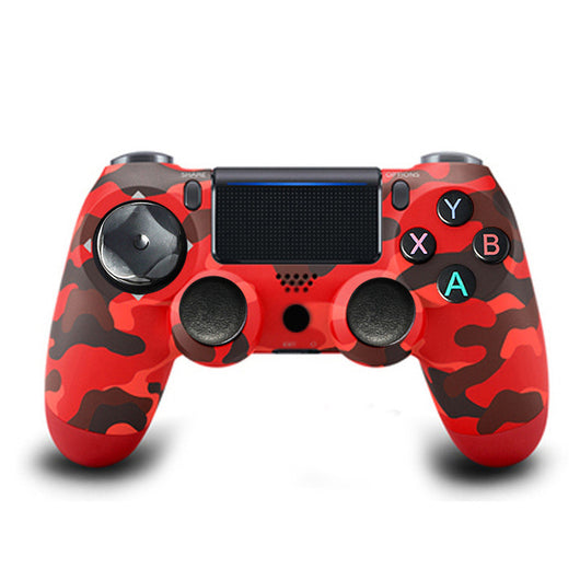 Rose gold wireless game controller with dual vibration, Bluetooth, and action buttons for PS4, PC, and P3. - Image 39