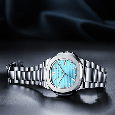 Reloj Hombre Acero Inoxidable Resistente al Agua con Esfera Luminosa - Image 4