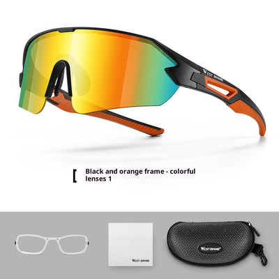 Gafas de Ciclismo Marco Grande Lentes de Color Protección Contra el Viento - Image 4