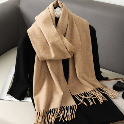 Pashmina Cálida de Color Sólido para Mujer - Chal Suave Estilo Cashmere - Image 63