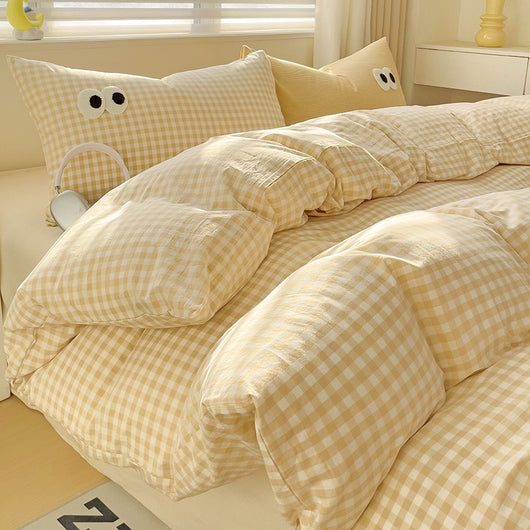 Juego de Cama Ojos Grandes - Funda Nórdica 4 Piezas Efecto Satinado - Image 8