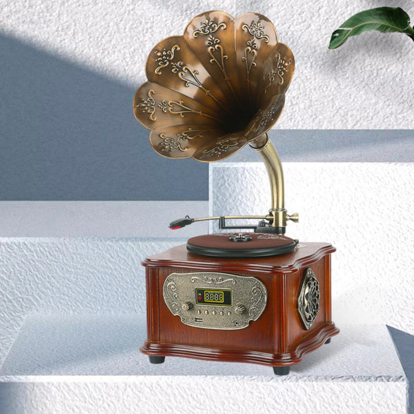 Tocadiscos Retro Petunia con Bluetooth y Audio Premium
