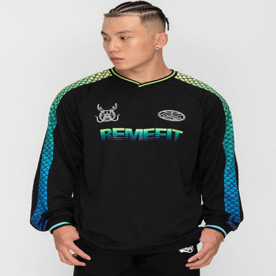 Camiseta Deportiva de Manga Larga Bicolor para Parejas - Secado Rápido