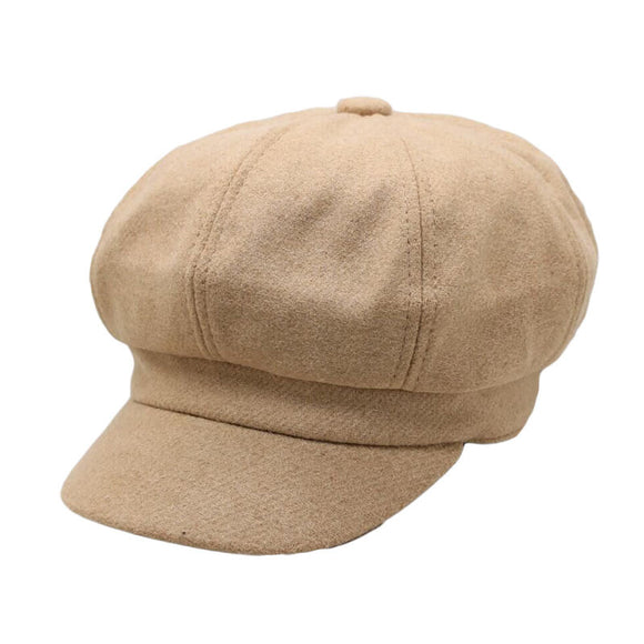 Gorra Octagonal de Lana Británica - Estilo Clásico para Estudiante