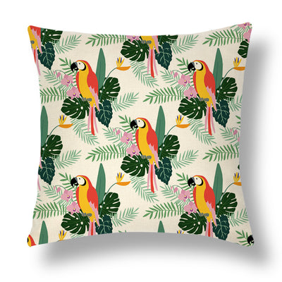 Funda de Almohada Decorativa Serie Tropical en Lino - Image 4
