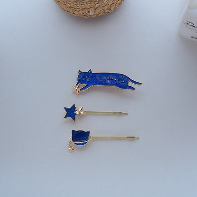 Clip Horquilla Cielo Estrellado - Accesorio Mágico para Cabello Corto - Image 18