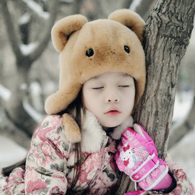Gorro Infantil de Piel de Conejo Rex - Diseño Fashionable y Adorable - Image 16