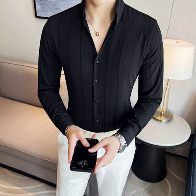 Camisa Ejecutiva de Manga Larga para Hombre - Estilo Profesional - Image 9