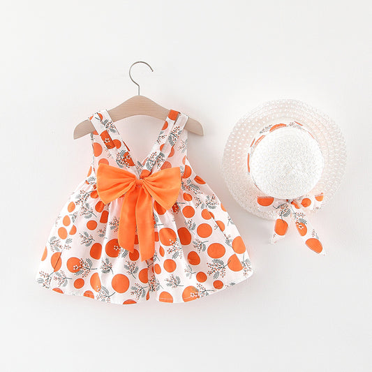 Conjunto de Falda y Blusa de Manga Corta para Niñas - Verano - Image 2