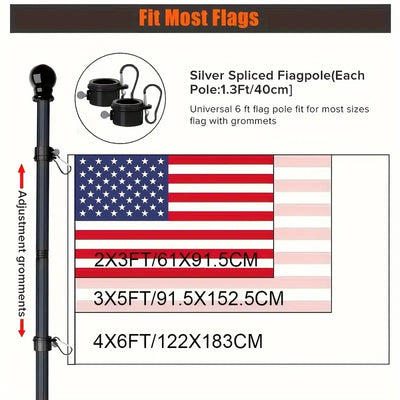 Asta Bandera de Acero Inoxidable Extensible 1.8 Metros para Exterior - Image 17