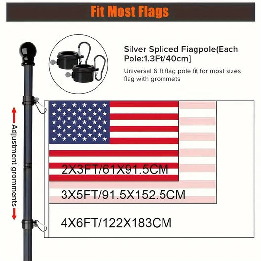 Asta Bandera de Acero Inoxidable Extensible 1.8 Metros para Exterior - Image 17