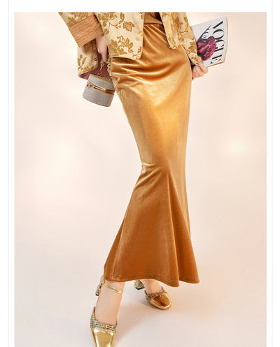 Falda Larga Estilo Nacional Otoño - Diseño Elegante y Moderno - Image 19