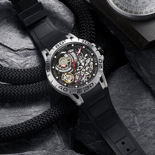 Reloj Mecánico Automático con Correa de Silicona - Image 9