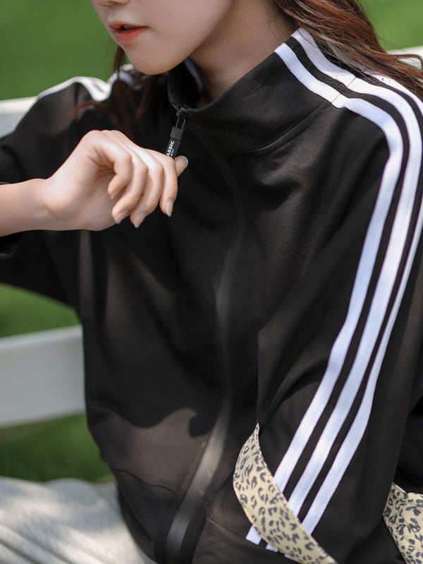 Chaqueta Deportiva Holgada para Mujer - Estilo Baseball Casual
