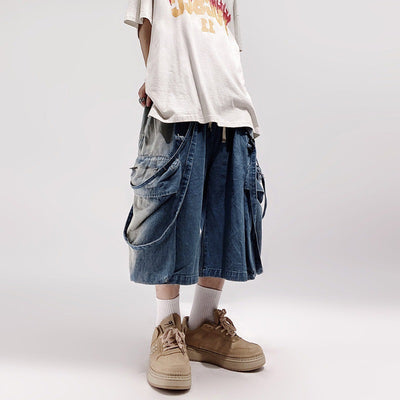 Shorts Denim Cargo Suelto Five Points Casual para Hombre - Image 6