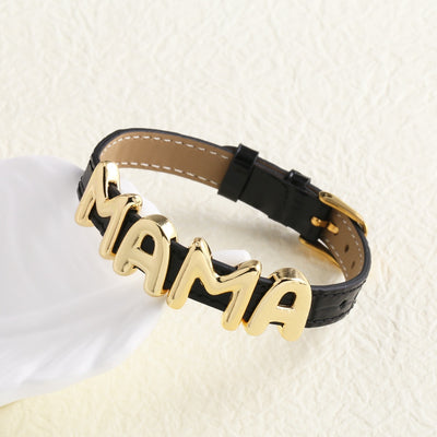 Pulsera Correa de Cuero Mamá para el Día de la Madre - Image 12