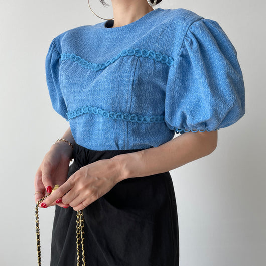 Blusa Retro con Mangas Abullonadas para Mujer - Image 14
