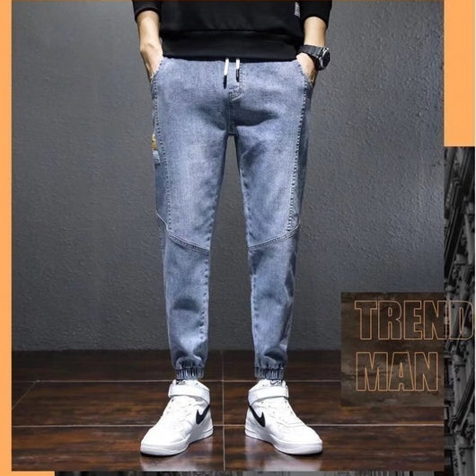 Pantalones Vaqueros Harem Tipo Cargo Tendencia Otoño Hombre - Image 6