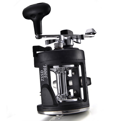 Carrete de Pesca Trolling Agua Salada Derecha Lanzamiento Giratorio Negro - Image 17