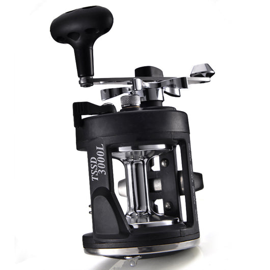 Carrete de Pesca Trolling Agua Salada Derecha Lanzamiento Giratorio Negro - Image 17