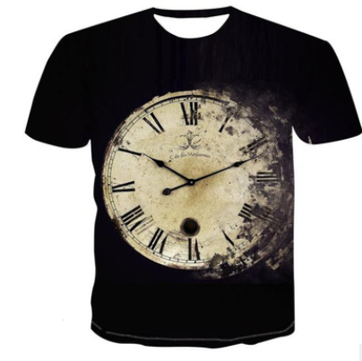 Playera Suelta Impresa en 3D sin Cuello - Diseño Tendencia - Image 7